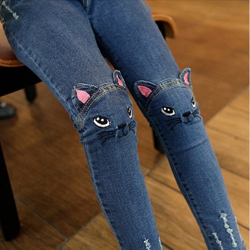 Stylish Girls' Jeans - Spring/Autumn
