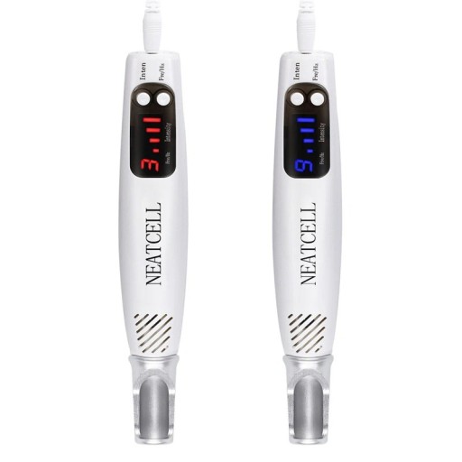 Stylo laser NEATCELL avec thérapie par lumière intensité réglable plusieurs couleurs de lumière 19 cm Pour le soin des taches pigmentaires sur de petites surfaces