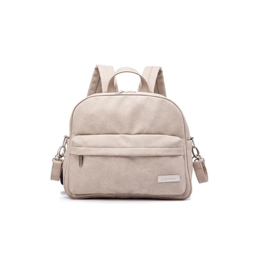 Stylový baby batoh na plenky 35x29x15 cm PU materiál Voděodolná multifunkční přebalovací taška pro maminky Praktický organizér na cestování
