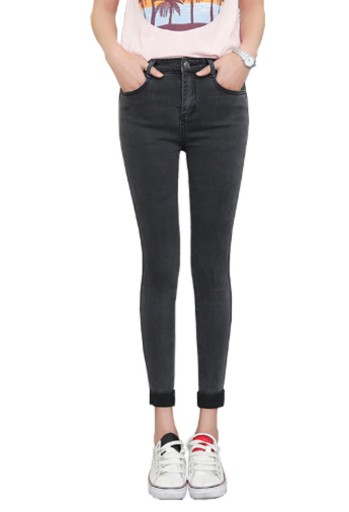 Stylowe damskie jeansy skinny J1171