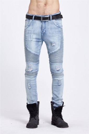 Stylowe męskie jeansy skinny J1522
