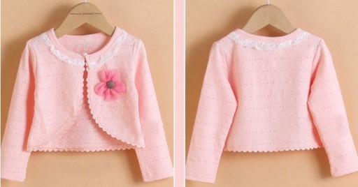 Stylowy sweter dziewczęcy - Różowy