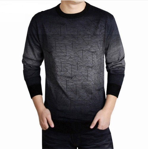 Stylowy sweter męski - Szary J3352