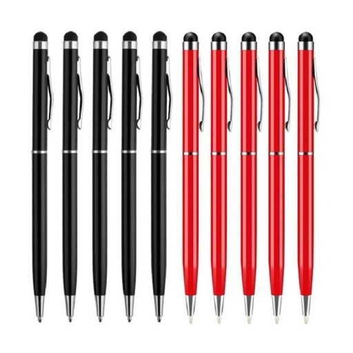 Stylus touchpen med kuglepen, 5 stk.