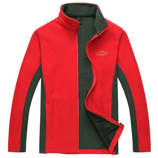 Sudadera con capucha y cremallera de dos tonos para hombre