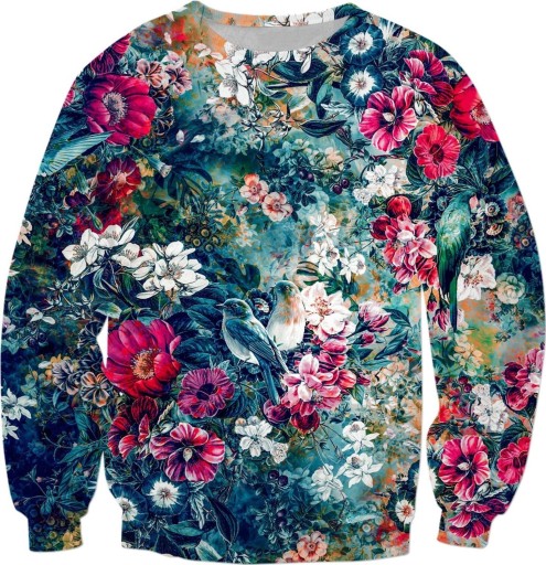 Sudadera con flores