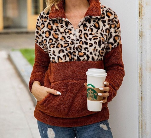 Sudadera de leopardo para mujer A2