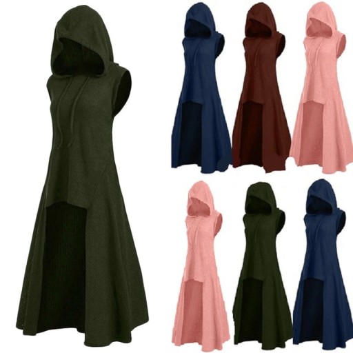 Sudadera larga sin mangas para mujer P1568