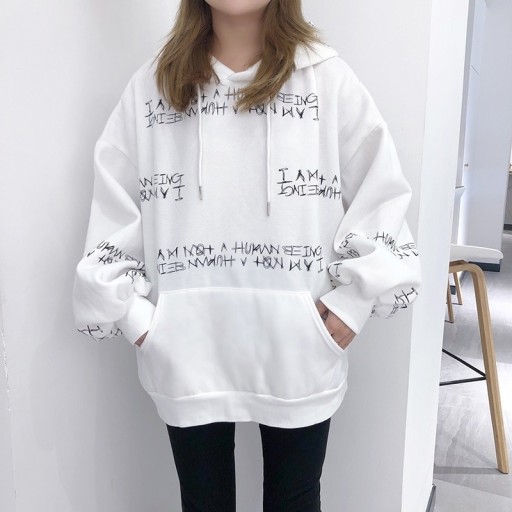 Sudadera oversize de mujer con letras