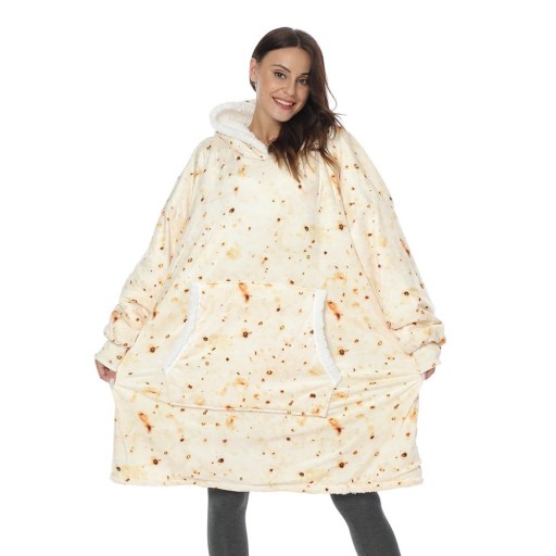 Sudadera oversize tipo manta con mangas P4001