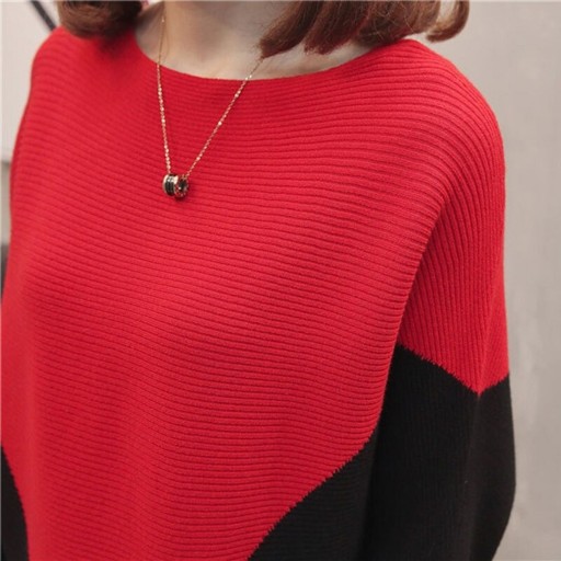 Suéter bicolor para mujer G371