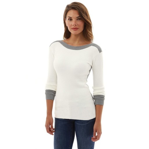 Suéter bicolor para mujer