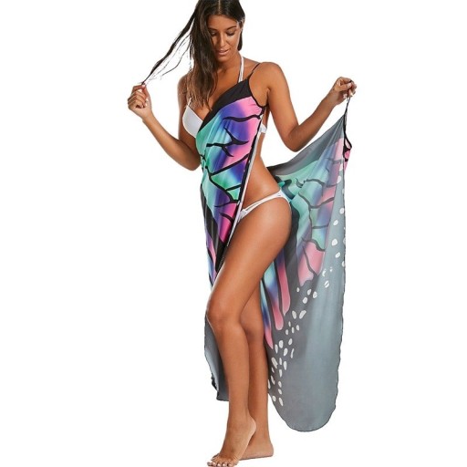 Sukienka plażowa z motylkiem