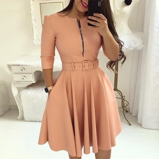 Sukienka wieczorowa z zamkiem A2779