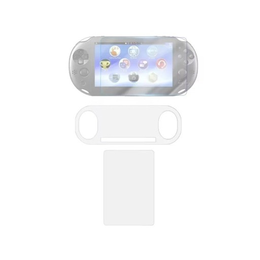 Suojaava karkaistu lasi Sony PS Vita 2000:lle Etulasi + Takapuoli Kirkas kalvo Kestävä naarmuuntumissuoja Umpilasinen konsolin näyttö