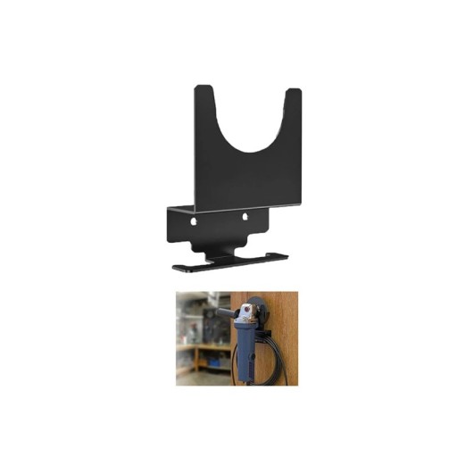 Suport de perete pentru polizor unghiular Suport metalic cu cârlig pentru cablu și raft pentru discuri Set de montaj cu șuruburi și dibluri Atelier/Gară
