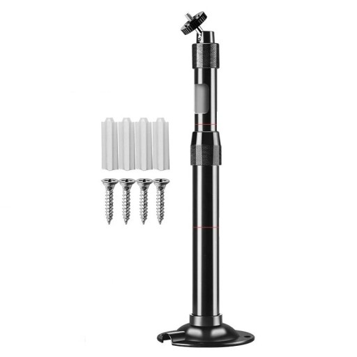Suport de tavan telescopic 30–60 cm Universal 1/4" șurub Suport metalic pentru proiectoare și camere Unghi ajustabil și set de montaj