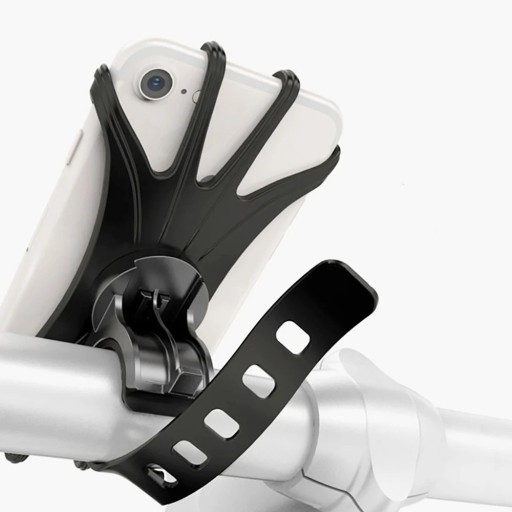 Suport de telefon din silicon universal pentru bicicletă, motocicletă sau cărucior, suport rotativ la 360° pentru ghidon, pentru GPS și navigație mobilă Suport de telefon din silicon universal pentru bicicletă, motocicletă sau cărucior, suport rotativ la 360° pentru ghidon, pentru GPS și navigație mobilă