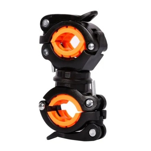 Suport multifuncțional pentru lumină de bicicletă, rotativ la 360°, pentru tuburi de 1,8-3,8 cm, suport universal rotativ pentru lumină