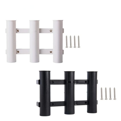 Suport pentru undițe 3 poziții suport ușor din plastic aproximativ 31 × 22,5 cm organizator portabil pentru echipamente de pescuit
