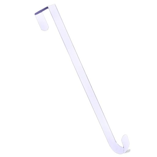 Suport pentru ușă 38 x 2,2 cm Cârlig metalic pentru coroane festive Suport solid pentru decorațiuni suspendate Suport metalic practic