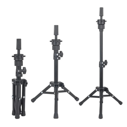 Suporte de Estúdio para Cabeças de Peruca com Extensão de 57 cm Suporte para Cabeça de Treino para Cabeleireiros, Ajustável