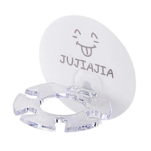 Suporte de parede autocolante para escova de dentes e pasta Sorriso Sem perfuração Organizador de casa de banho à prova de água Fixação segura