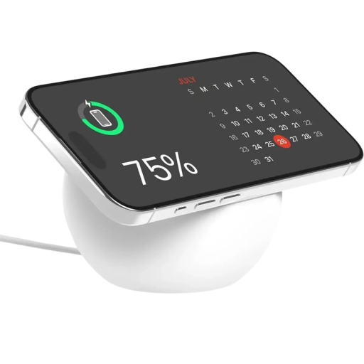 Suporte de silicone para estação de carregamento MagSafe Suporte redondo para carregador Base estável Proteção de superfícies Acessório