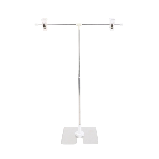 Suporte para fundo fotográfico em forma de T Altura 30–86 cm Largura 31 cm Suporte Metálico para Acessórios Pósteres Mini Estúdio Acessórios para Câmaras