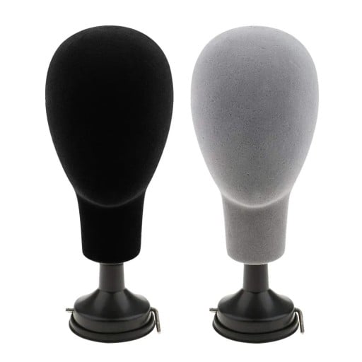 Suporte para perucas com base 26 cm Altura, circunferência da cabeça 50 cm, adequado para bonés, chapéus, salões de cabeleireiro