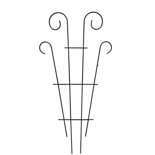 Suporte para plantas com espirais 40 × 30 cm suporte de jardim em metal para plantas trepadeiras para guiar os rebentos em vaso ou no canteiro