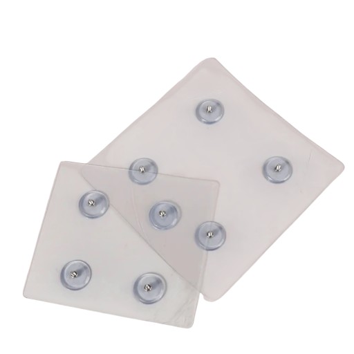 Support adhésif pour support de moniteur, support d'écran sans trou de montage, installation facile, fixation stable, 17 x 15 cm