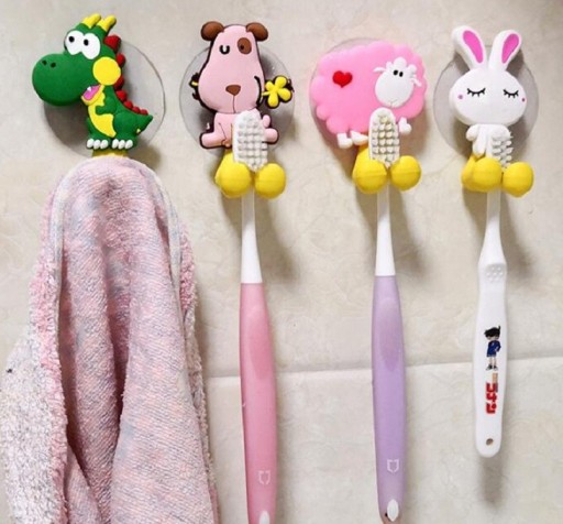 Support de brosse à dents avec un animal