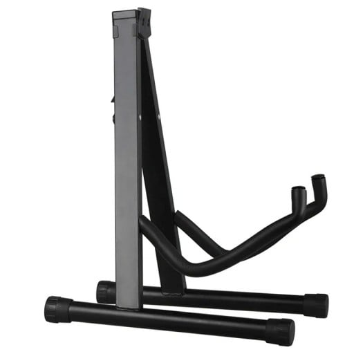 Support de guitare portable en métal 40 × 30,5 × 27 cm Support pliable noir pour guitares acoustiques et électriques Support stable pour jouer