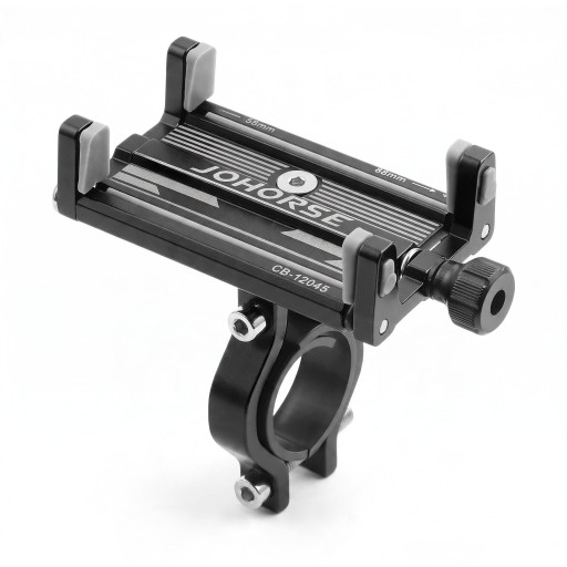 Support de téléphone en aluminium pour vélo avec 4 griffes Pour téléphones 58–88 mm Guidons 22,2–31,8 mm Rotatif 360° Pour VTT et vélo électrique
