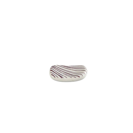 Support en céramique pour baguettes blanc et bordeaux repose-baguettes pour repas avec motif ondulé style japonais céramique vaisselle de cuisine pour sushi 5 x 3 cm