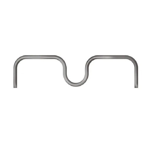 Support métallique pour branches d'arbres 13 cm argenté pour branches jusqu'à 1,5 cm pour la formation et la fixation des branches d'arbres