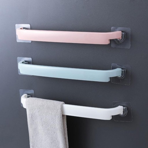 Support mural autocollant pour serviettes