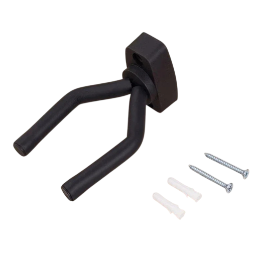 Support mural pour arme en ABS 13,5×7×3,6 cm support en plastique noir avec vis pour un rangement sécurisé de l'arme au mur