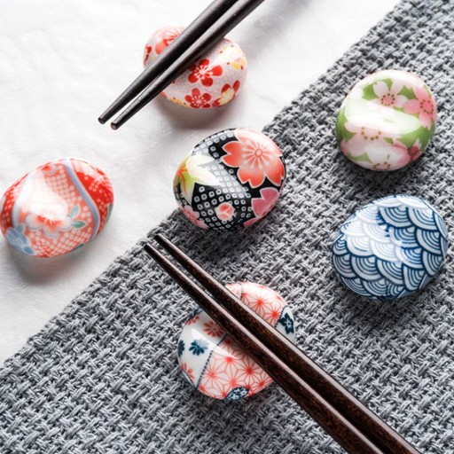 Support pour baguettes motif japonais