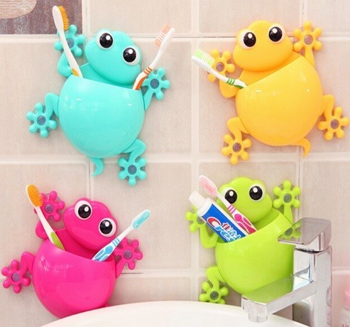 Support pour brosses à dents en forme de grenouille J2508