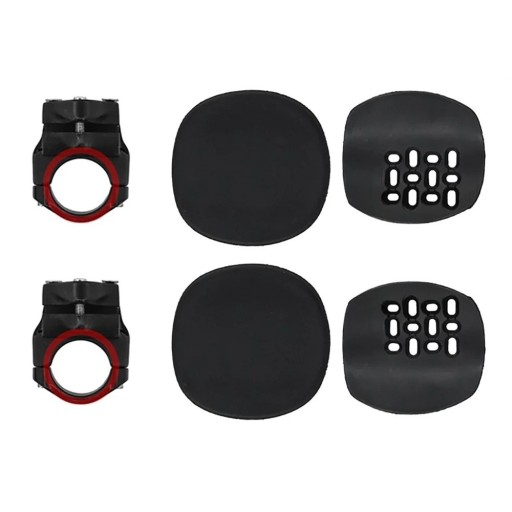 Support pour coudes pour guidons ronds de vélo d'appartement kit de montage noir accessoires pour entraînement fitness avec coussinets