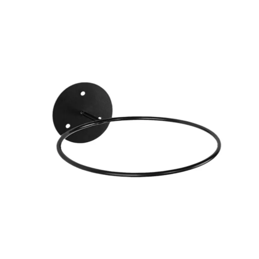 Supporto da parete per palloni domestico 23,5 x 18,5 x 6,5 cm Supporto in ferro per palloni da basket e da calcio Kit di montaggio con 3 viti