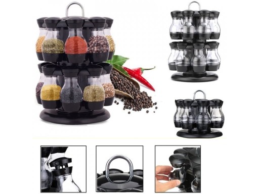 Supporto girevole con spezie