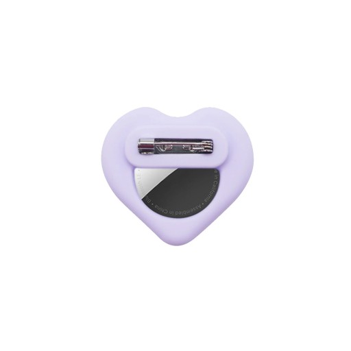 Supporto nascosto Apple AirTag per bambini e anziani Custodia in silicone a forma di cuore con spillo e copertura impermeabile con cavo