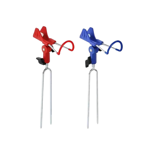 Supporto regolabile per canna da pesca, supporto pieghevole 37 cm, punta metallica, supporto per canna da pesca a riva per la pesca in acqua e sul fondo