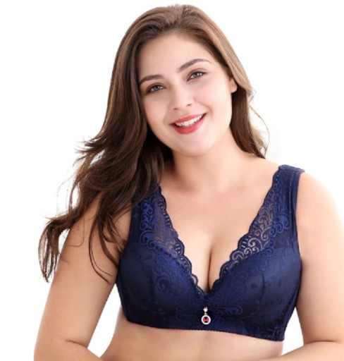 Sutiã floral feminino com rendas de maiores dimensões J2330