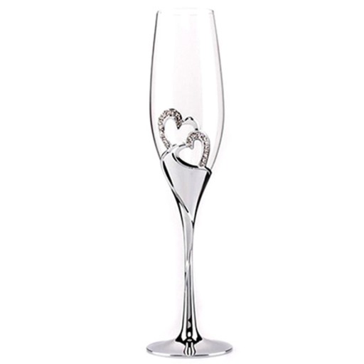 Svadobné poháre na šampanské 2 ks