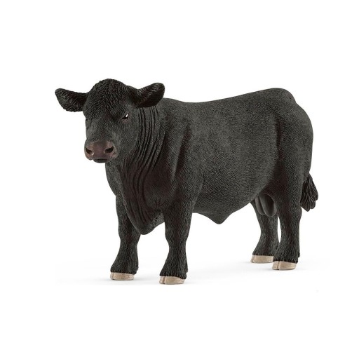 Svart Angus tjurfigur