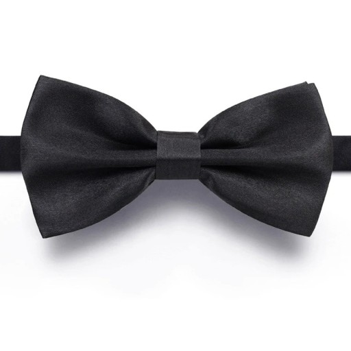 Svart fluga för män Elegant socialt tillbehör Snygg design Klassisk form Justerbar storlek Idealisk för kostymer och smoking